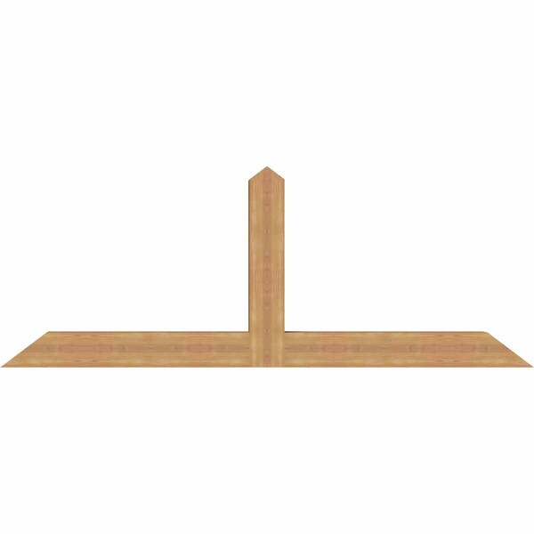 Ekena Millwork Portland Smooth Timber Gable Bracket, Western Red Cedar, 84"W x 31"H x 5 1/2"D x 5 1/2"F, 9/12 Pitch GBW084X31X0606POR00SWR - main